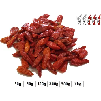Sušená zelenina BIRDSEYE - sušené chilli papričky 30g - 1kg Množství: 30g