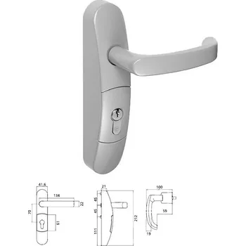 Dveřní kování Vnější štít FAB - EN3000