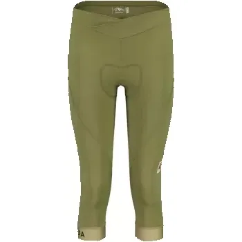 Cyklistické kalhoty Maloja Dámské cyklistické 3/4 kalhoty MinorM zelené - S