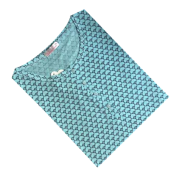 Dámská noční košile Numberoplus Dámská noční košile s krátkým rukávem - Valerie Dream DP-2359 Barva: Modrá, Velikost: 4XL