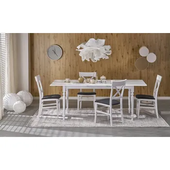 Nábytek Halmar Rozkládací jídelní stůl NELSON 160(200)x90 bílá