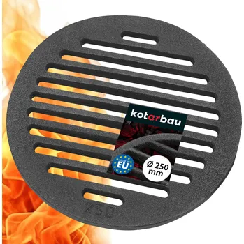 Rošt do krbu a kamen KOTARBAU Kruhový litinový rošt pro trouby 250 mm