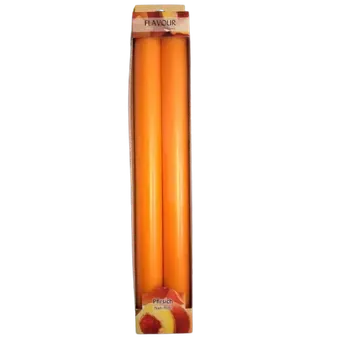 Vonná tyčinka Svičky vonné broskev 25 cm - set 2 kusy