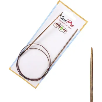 Jehlice Dřevěné jehlice KnitPro Ginger 80 cm 2 mm