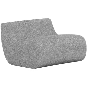 Sedací souprava RONDO STRAIGHT, sedací segment rovný, látka šedá