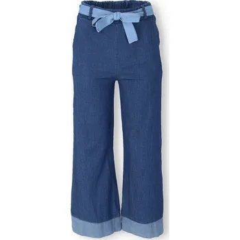 Dámské kalhoty Kalhoty široké do gumy 8229 barva: modrá džínová tmavá, velikost: M