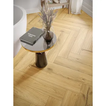 vinylová podlaha Vinylová podlaha zámková rigidní SPC FALQUON THE FLOOR Herringbone Dub honey P7001 HB