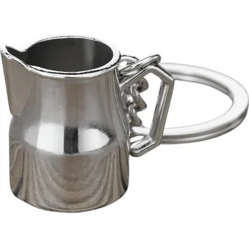 Coffea stříbrná konvička na mléko přívěsek na klíče