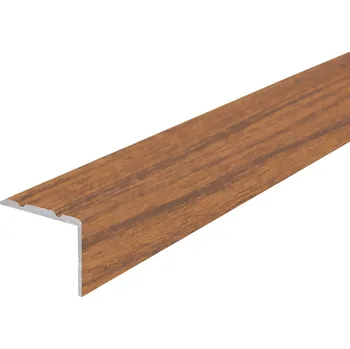 Podlahová lišta Profilteam schodová lišta samolepící 25x20x2700 Ořech H81