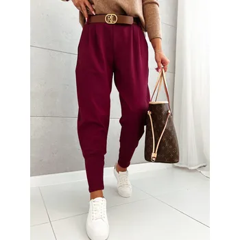 Dámské kalhoty Kalhoty VICTORIA bordo Velikost: S - XL