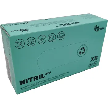 Vyšetřovací rukavice Espeon Jednorázové rukavice nitrilové nepudrované BIO zelené - 100 ks S