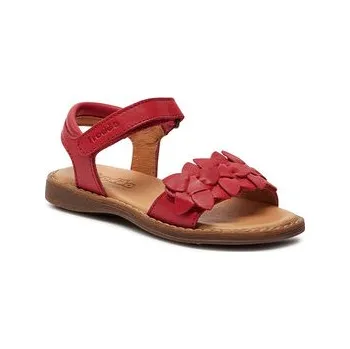 Dívčí sandály Sandály Froddo Lore Flowers G3150251-10 M Červená 29