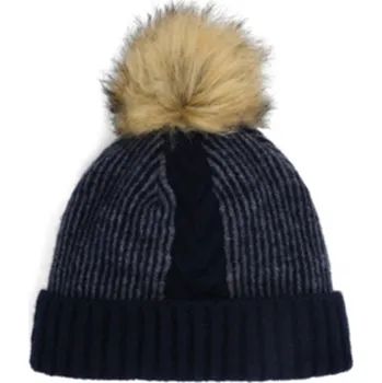 Módní doplněk Dámská čepice Spyder Plait Pom Slate Blue 38E555430-SLB 25/26