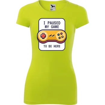 DOBRÝ TRIKO Dámské tričko To be here Velikost: 2XL, Barva: Limetková