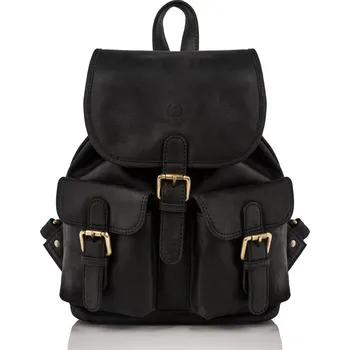 Kabelka Paolo Peruzzi Dámský kožený módní klasický batoh PAOLO PERUZZI; černá SKL