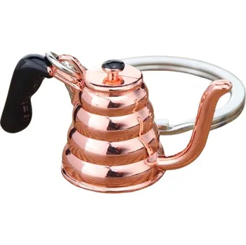 Coffea růžová konvice přívěsek na klíče