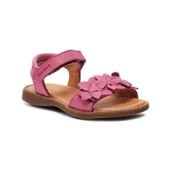 Dívčí sandály Sandály Froddo Lore Flowers G3150251-17 M Růžová 27