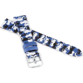 Řemínek na hodinky Koženkový řemínek JVD RJ7219.1 16mm, modrý, dětský