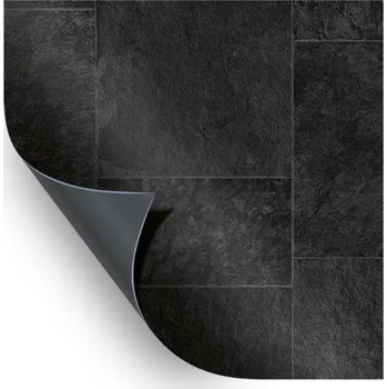 Bazénová folie AVfol Relief - 3D Black Marmor Tiles; 1,65m šíře, 1,6 mm, metráž