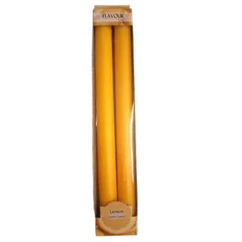 Čajovna Svičky vonné citron 25 cm - set 2 kusy