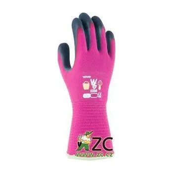 Pracovní rukavice ROSTETO Rukavice dětské Kids růžové vel. 4/XXXS