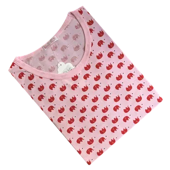 Dámská noční košile Numberoplus Dámská noční košile s krátkým rukávem - Valerie Dream DP-2357 Barva: Červená, Velikost: L