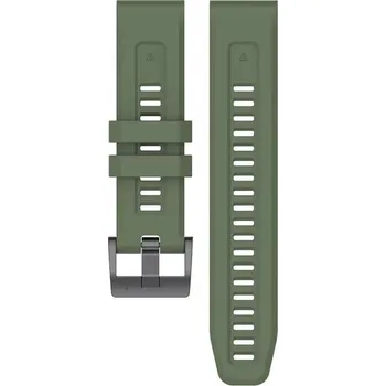 Řemínek na hodinky Silikonový řemínek Ricardo 22mm (pro Garmin Fenix 8/7/6 (47mm), Epix 2 aj.), zelený V1, QuickFit