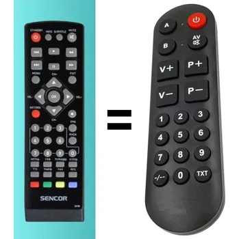 Dálkový ovladač Sencor SDB5003t náhradní dálkový ovladač pro seniory