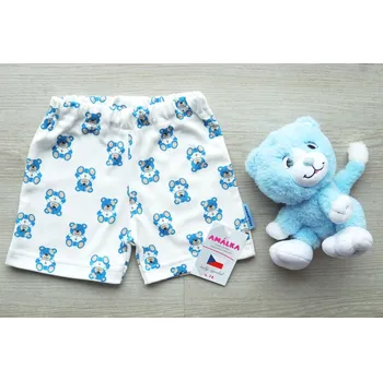 AMÁLKA Bavlněné kraťasy, modří medvídci Velikost: 92-98