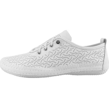 Dámské polobotky Aurelia perforované tenisky 032571 White, velikost 40