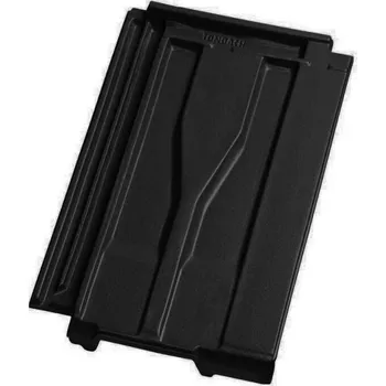 pálená krytina Taška TONDACH Brněnka 14/Francouzská 14 větrací Hranice – engoba černá