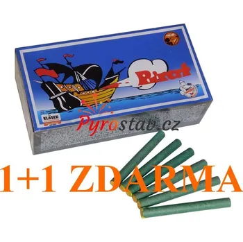 Zábavní pyrotechnika Klásek Trading s.r.o. Petardy PIRÁT škrtací 1+1 zdarma