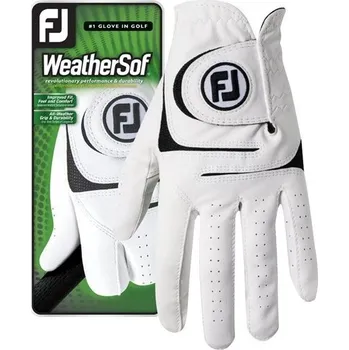 Golfové rukavice FootJoy FootJoy WeatherSof pánská golfová rukavice WHITE Velikost XXL