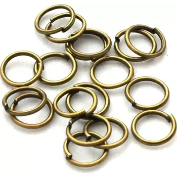 Materiál na výrobu šperku Spojovací kroužky SZ 8/0,8 mm, 50 ks