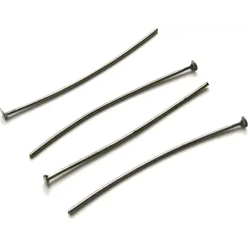 Materiál na výrobu šperku Ketlovací nýty gunmetal 40mm - 30 ks