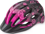 R2 Lumen Junior dětská cyklistická přilba růžová/černá/matná vel. S (52-56 cm)