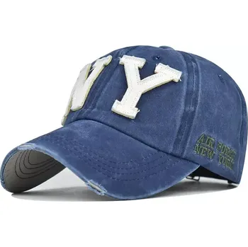 Kšiltovka Čepice s kšiltem Bavlněná Kšiltovka NY Air Force Modrá