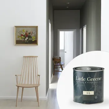 barva na zeď Little Greene Barva na sádrokarton na zeď - Matná omyvatelná - 1L - Intelligent Matt Emulsion Vyberte odstín:: Green Stone Pale (268)
