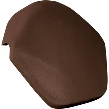 Střešní krytina Uzávěra hřebene BMI BRAMAC betonová set s vrutem Novo – tmavě hnědá