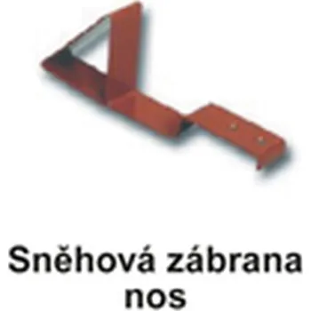 Střešní krytina Zábrana sněhová nosová hnědá SZ 115/30 Polyestersat 25 (PE25)