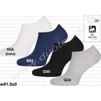 Pánské ponožky WOLA Kotníkové ponožky w(u)91.0s0 Barva: B82-tm.modrá, Velikost: 42-44(28-29)