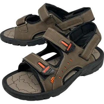 Pánské sandále Sport Pánské hnědé sandály Barva: Hnědá, Velikost: 48