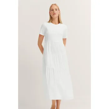 Dámská móda Bugatti dámské šaty W1385 2309 020 Bílá XL