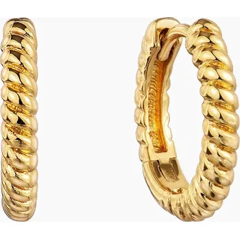 Náušnice Twisted Hoop Gold náušnice