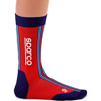 Pánské oblečení Sparco ponožky s motivem Martini Racing, barva: červeno - modrá, velikost: 41-46