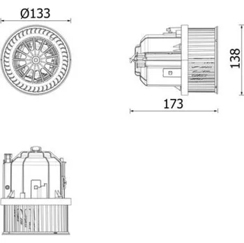 vnitřní ventilátor MAHLE AB 337 000P