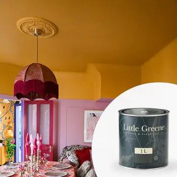 barva na zeď Little Greene Barva na strop - Matná omyvatelná - 1L - Intelligent Matt Emulsion Vyberte odstín:: Indian Sand (54)