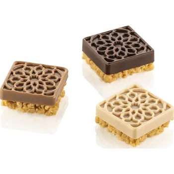 Forma na pečení SILIKOMART SILIKONOVÁ FORMA (TERAKOTA) - MAURESQUE ČTVEREC 20ml