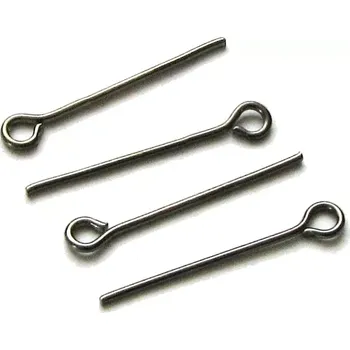 Materiál na výrobu šperku Ketlovací jehly gunmetal 20mm - 50 ks