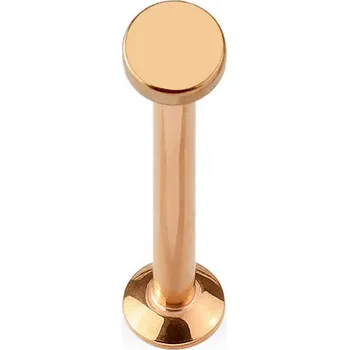 Piercing Šperky4U Zlatý piercing do brady - labreta 1,2 x 6 mm, kolečko 3 mm - LB1029RD-12063